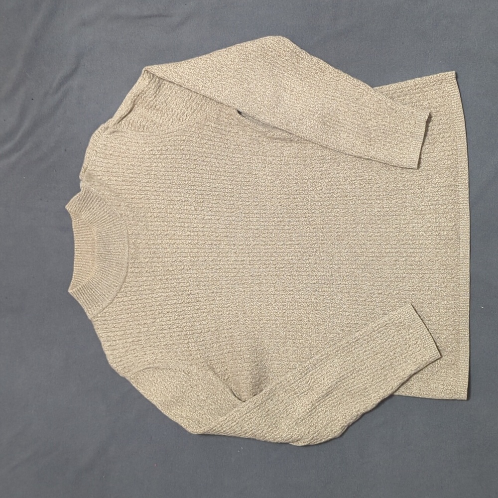 Mid arm length vintage high neck sweater